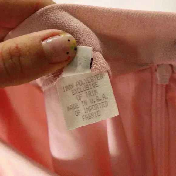 Vintage pink sequined 2 piece shirt and skirt set size 10 Ursula of Switzerland - Picture 15 of 16